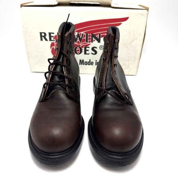 Red Wing 02245-3 Supersole Steel Toe Boots Mens Size 9.5 D Brown NOS main image 4